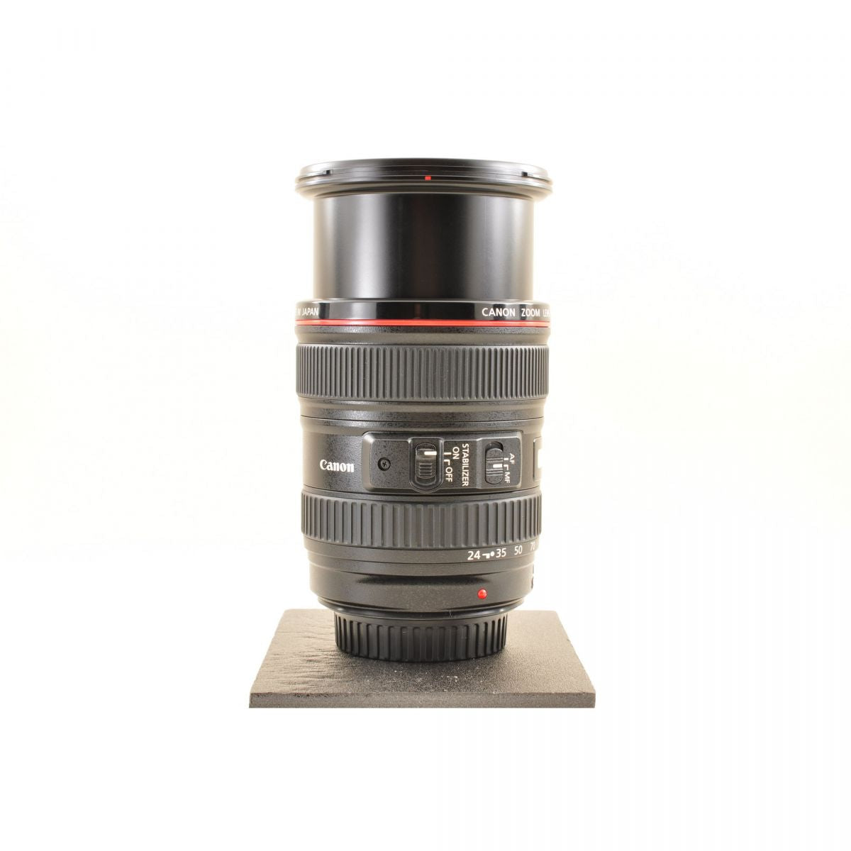 【中古】Canon EF 24-105mm f/4L IS USM ズーム カメラレンズ 交換レンズ フード付 キヤノン