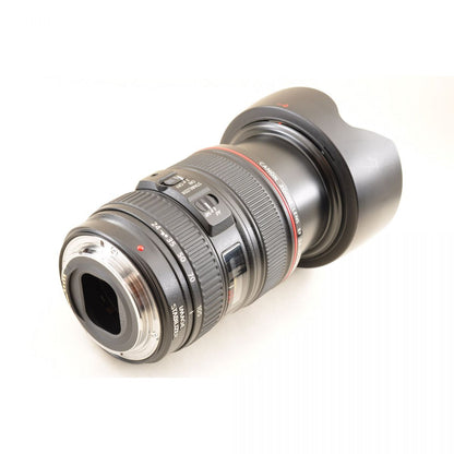【中古】Canon EF 24-105mm f/4L IS USM ズーム カメラレンズ 交換レンズ フード付 キヤノン