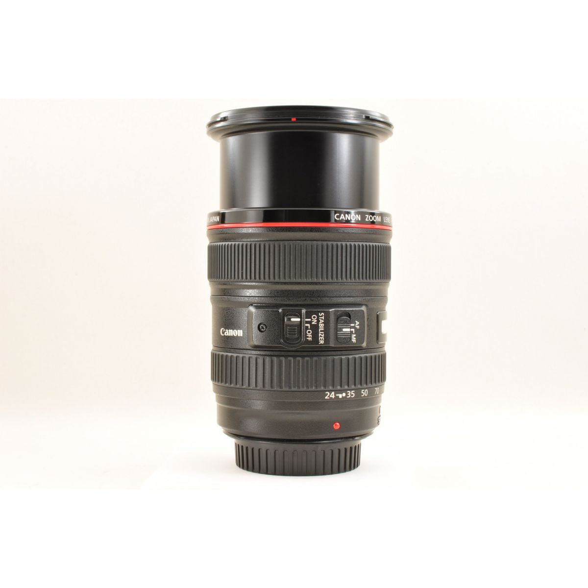 【中古】Canon EF 24-105mm f/4L IS USM ズーム カメラレンズ 交換レンズ フード付 キヤノン