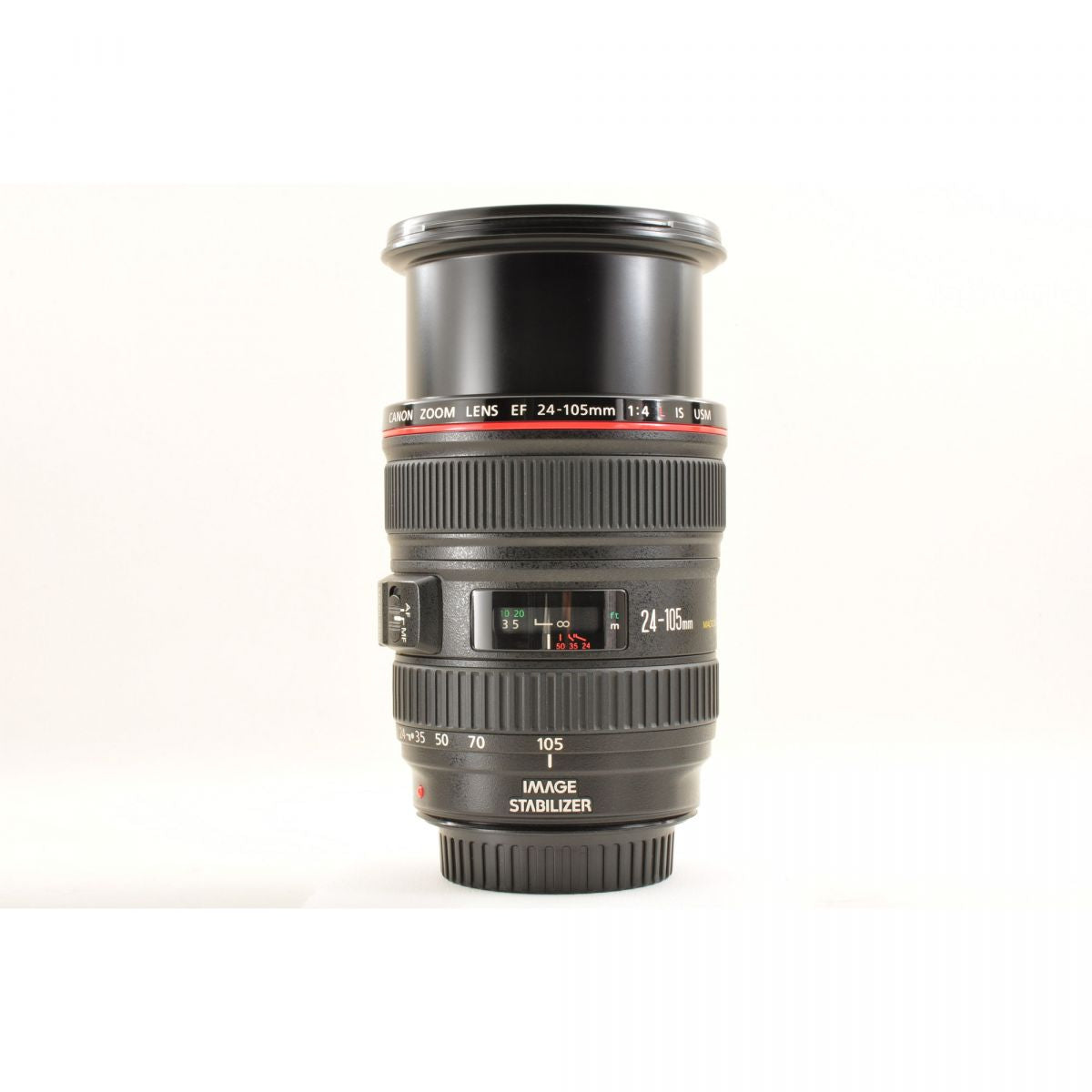 【中古】Canon EF 24-105mm f/4L IS USM ズーム カメラレンズ 交換レンズ フード付 キヤノン
