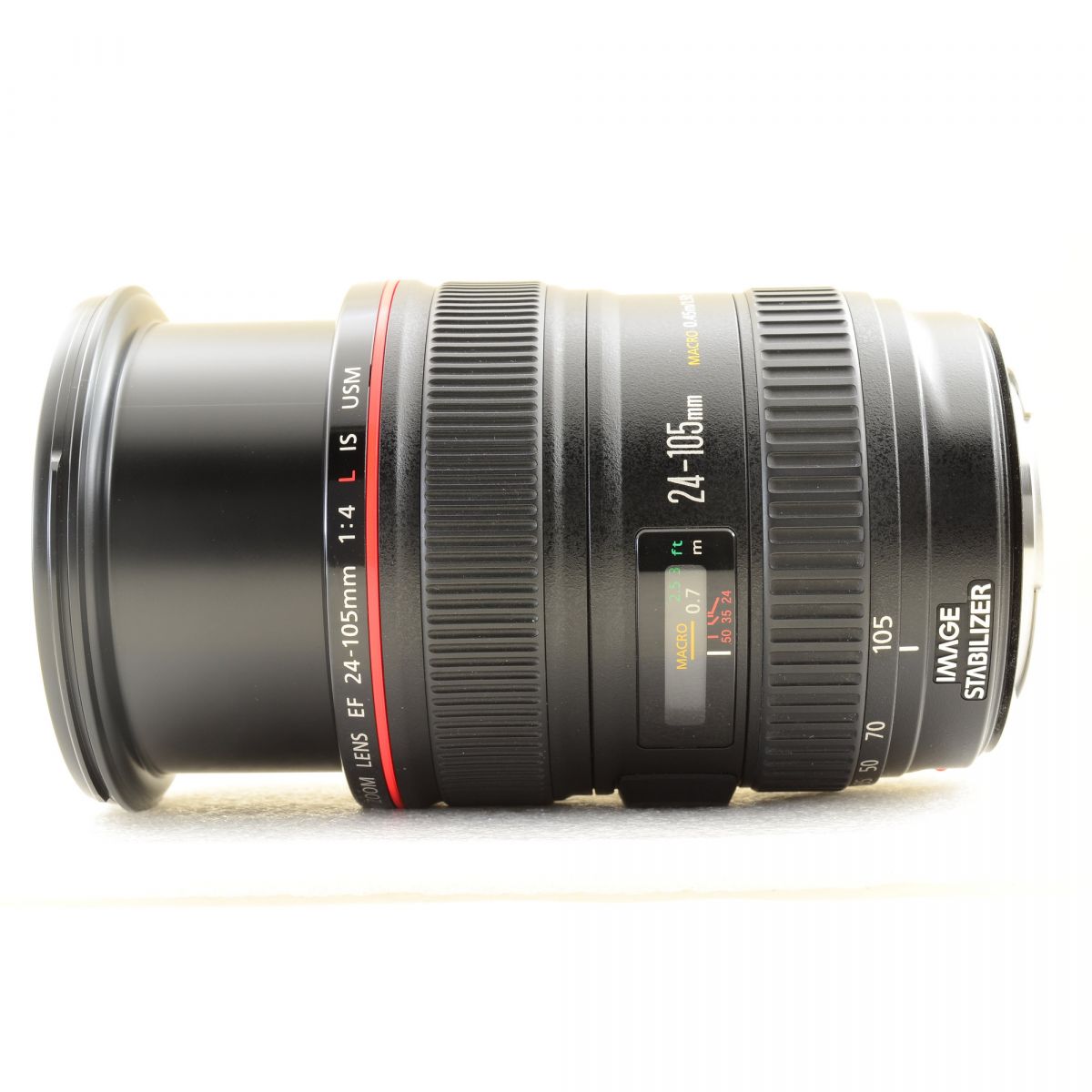 【中古】Canon EF 24-105mm f/4L IS USM ズーム カメラレンズ 交換レンズ フード付 キヤノン