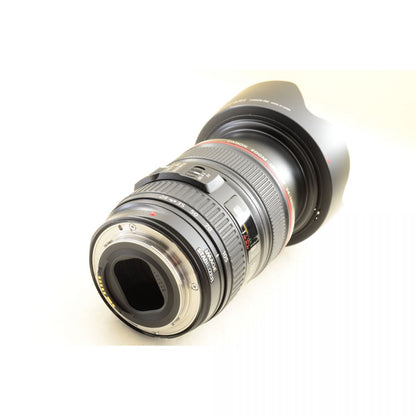 【中古】Canon EF 24-105mm f/4L IS USM ズーム カメラレンズ 交換レンズ フード付 キヤノン