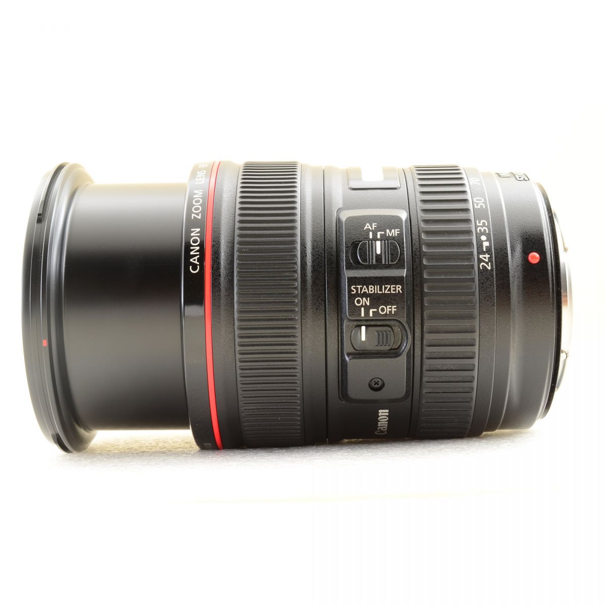 【中古】Canon EF 24-105mm f/4L IS USM ズーム カメラレンズ 交換レンズ フード付 キヤノン