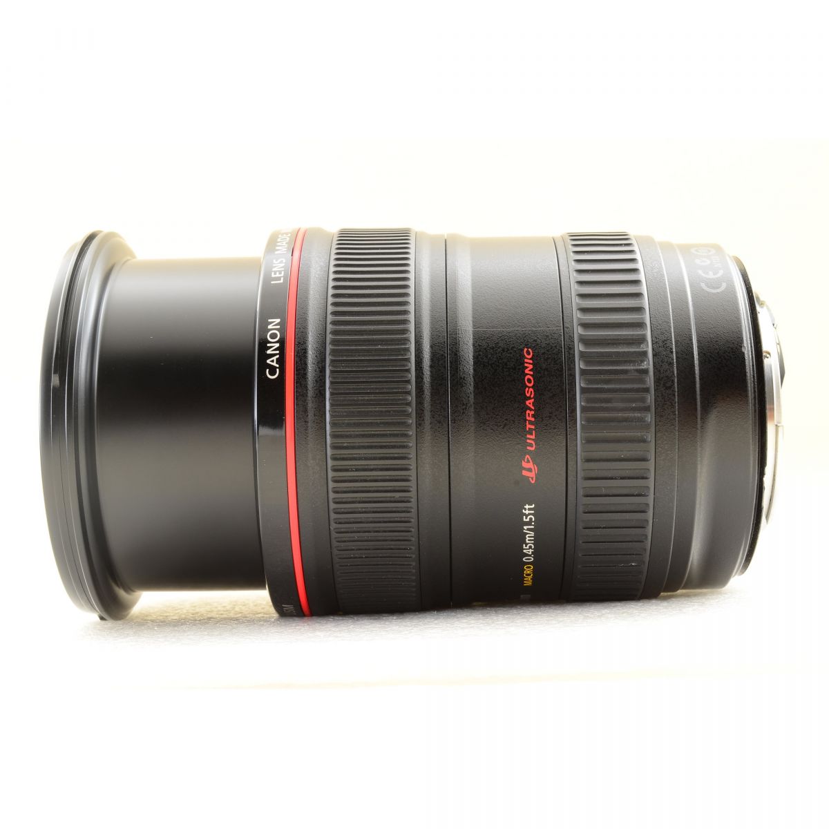 【中古】Canon EF 24-105mm f/4L IS USM ズーム カメラレンズ 交換レンズ フード付 キヤノン