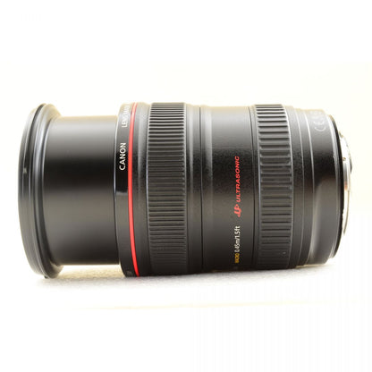 【中古】Canon EF 24-105mm f/4L IS USM ズーム カメラレンズ 交換レンズ フード付 キヤノン