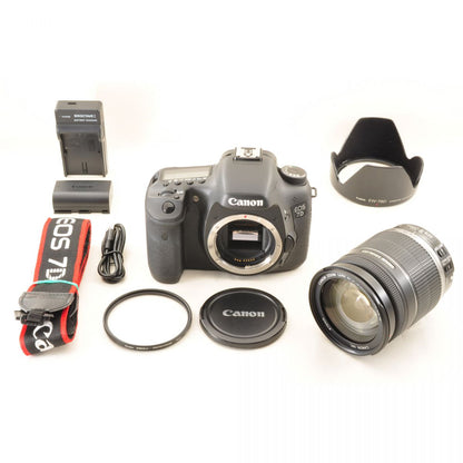 【中古】Canon EOS 7D EF-S 18-200mm f/3.5-5.6 IS 18.0MP ブラック 一眼レフ キヤノン
