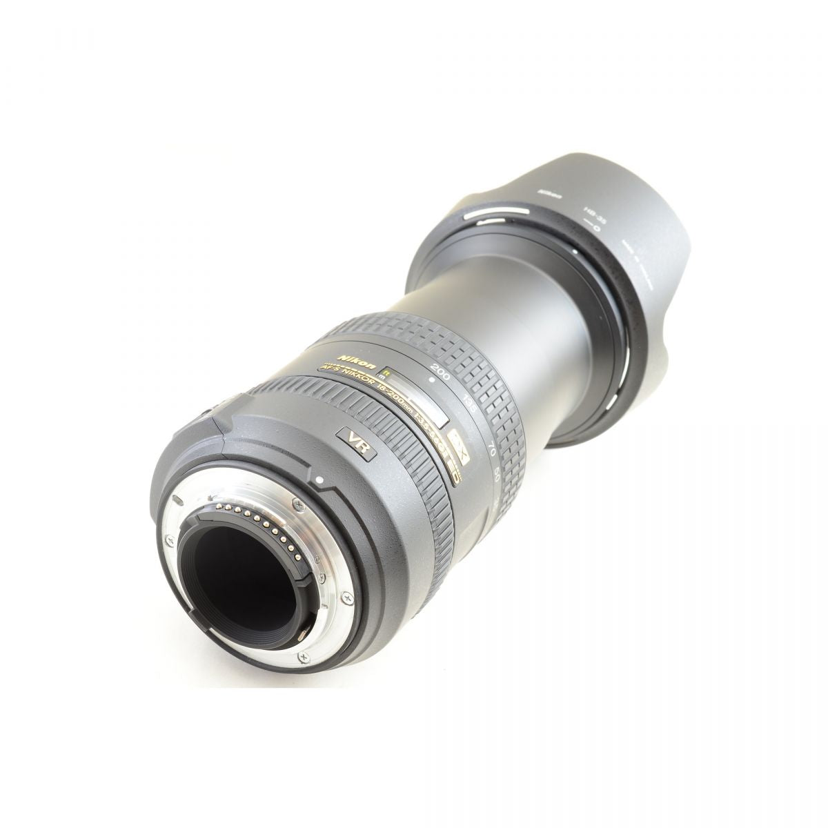 【中古】Nikon AF-S DX NIKKOR 18-200mm f/3.5-5.6G ED VR II 高倍率ズームレンズ フード付 ニコン