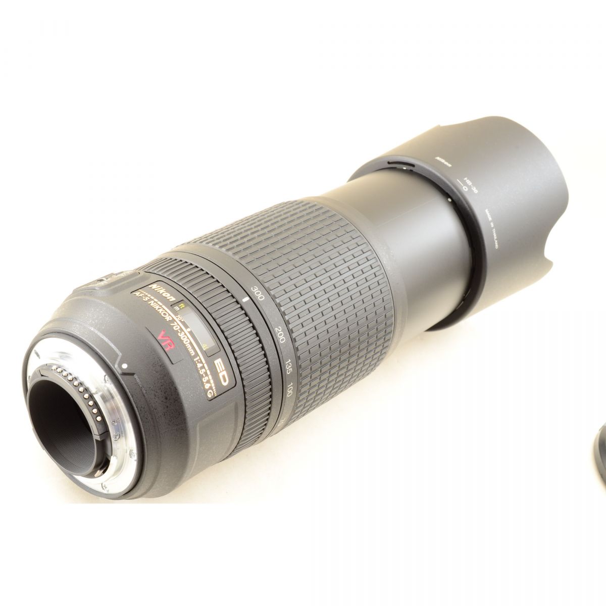 【中古】Nikon AF-S 70-300mm f/4.5-5.6G ED VR 望遠ズームレンズ フード付 ニコン