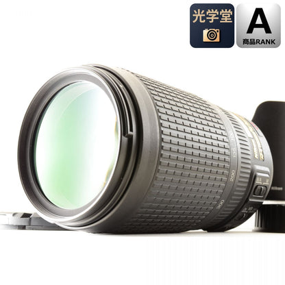 【中古】Nikon AF-S 70-300mm f/4.5-5.6G ED VR 望遠ズームレンズ フード付 ニコン
