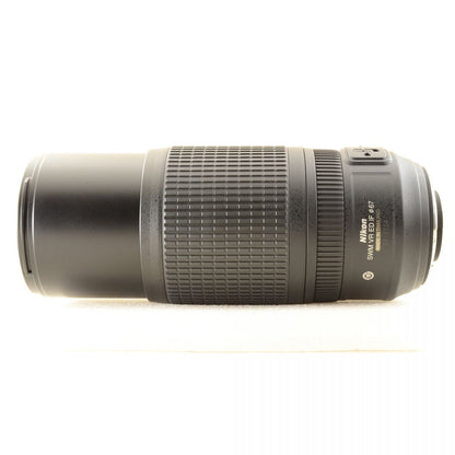 【中古】Nikon AF-S 70-300mm f/4.5-5.6G ED VR 望遠ズームレンズ フード付 ニコン