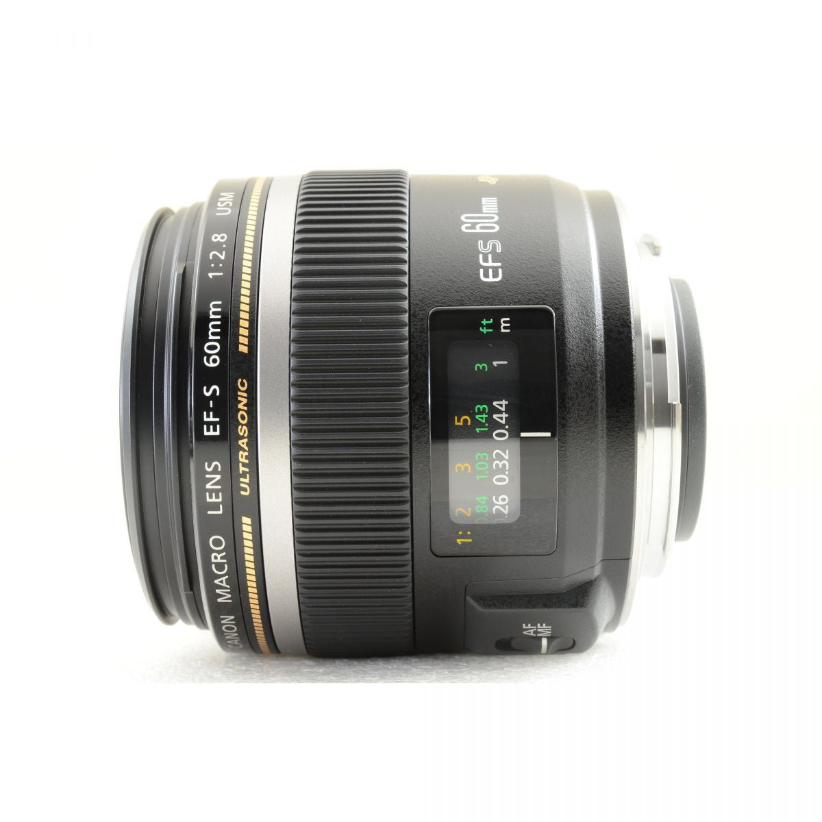 【中古】Canon EF-S 60mm f/2.8 マクロ USM 単焦点レンズ フード付 キヤノン