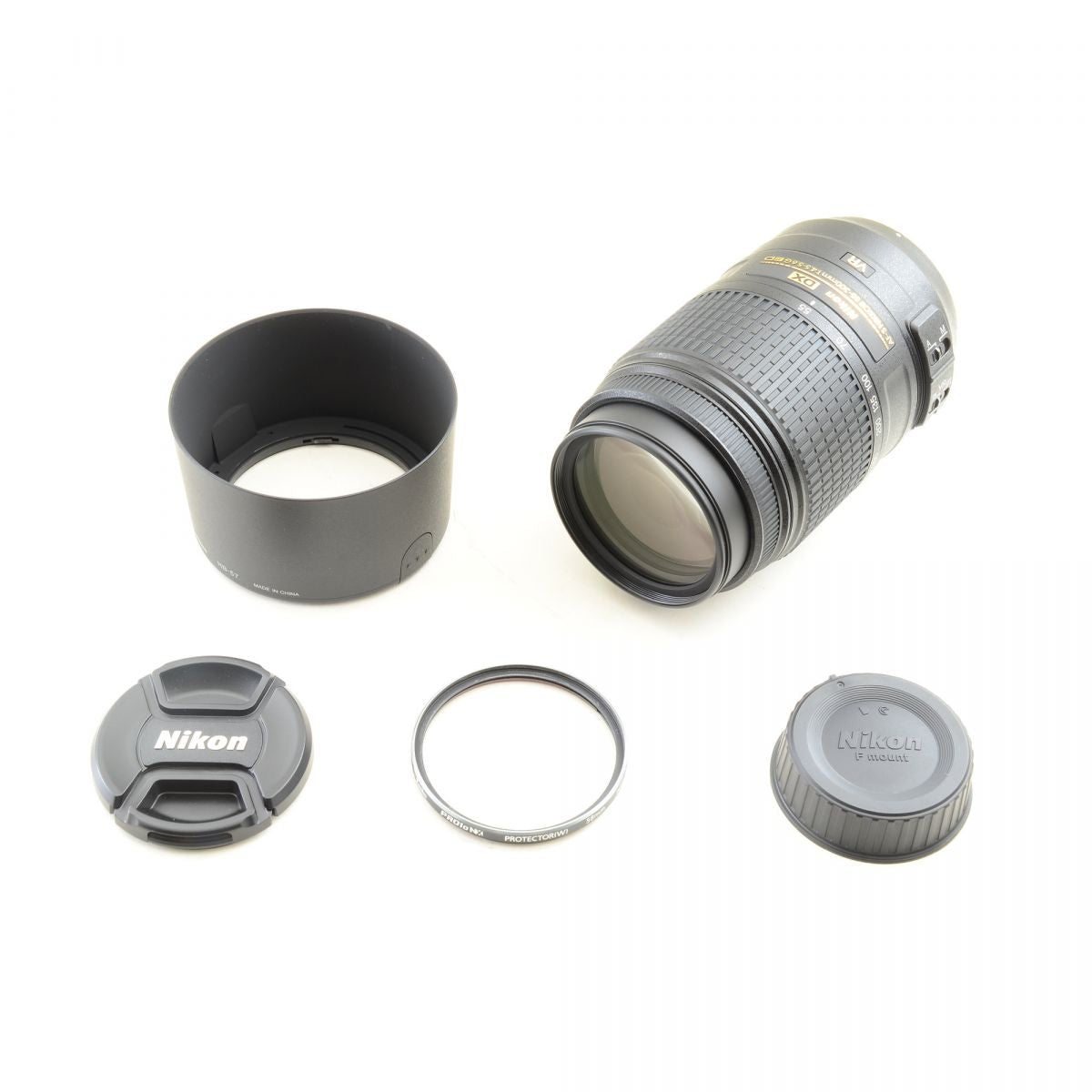 【中古】Nikon AF-S DX 55-300mm f4.5-5.6G ED VR フード 望遠 ズーム カメラレンズ 交換レンズ ニコン
