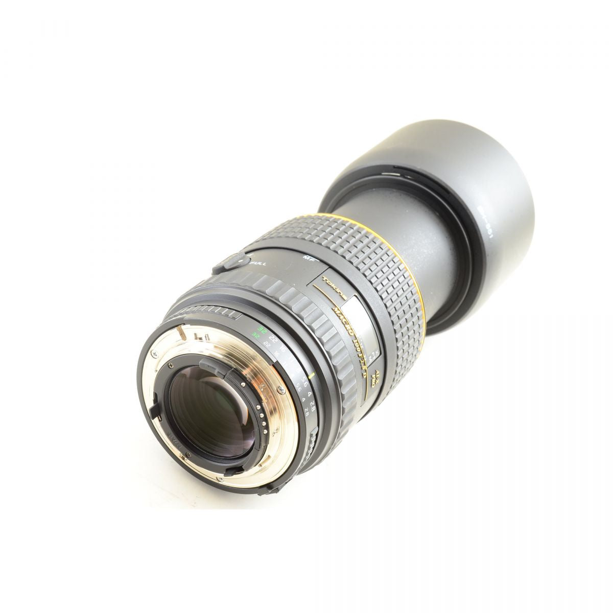 【中古】Tokina AT-X PRO MACRO 100mm f/2.8 D ニコンFマウント用 元箱 フード付 トキナー