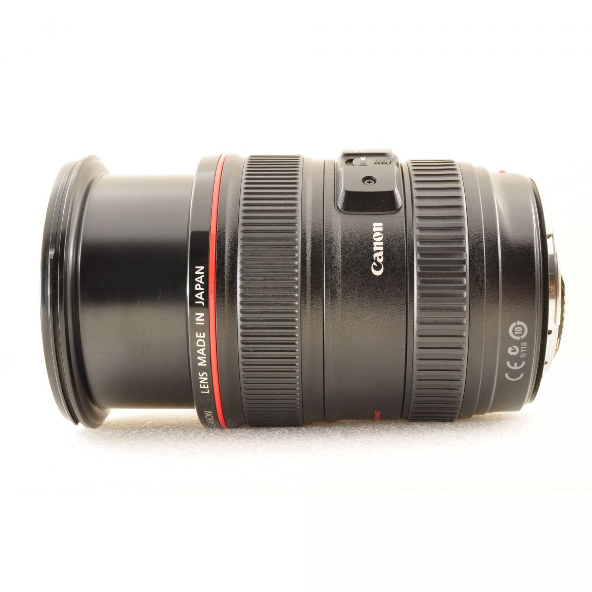 【中古】Canon EF 24-105mm f/4L IS USM ズーム カメラレンズ 交換レンズ フード付 キヤノン