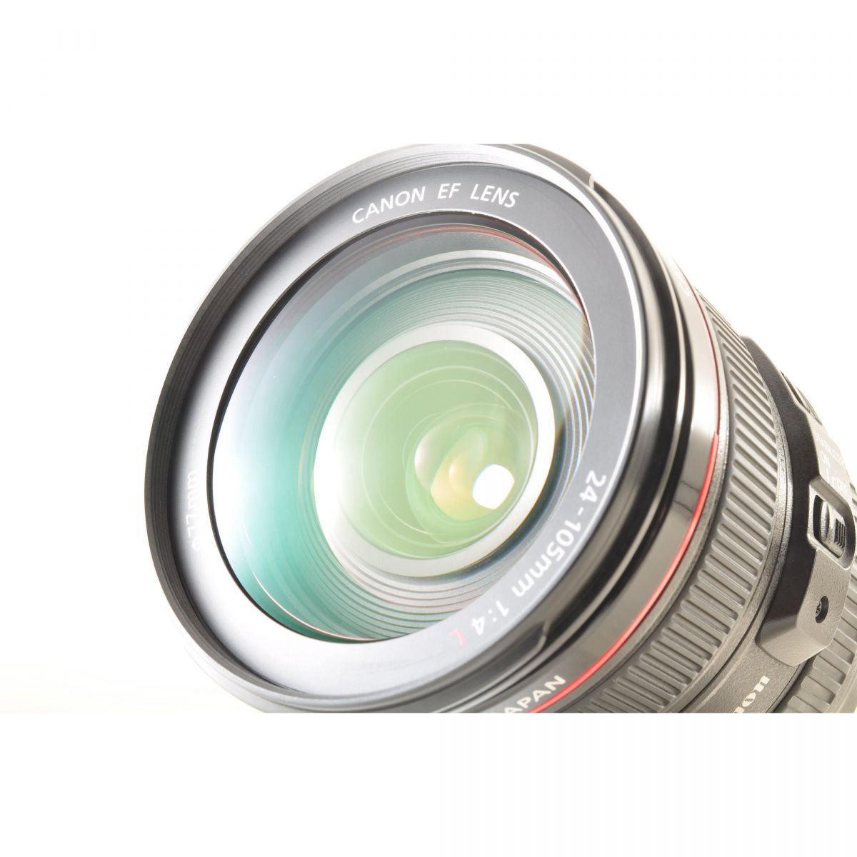 【中古】Canon EF 24-105mm f/4L IS USM ズーム カメラレンズ 交換レンズ フード付 キヤノン