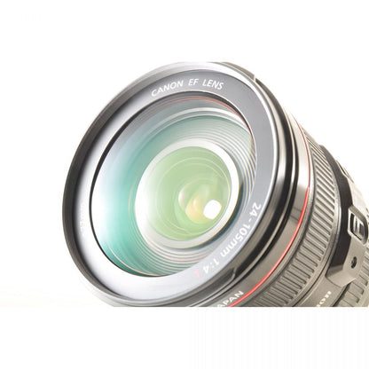 【中古】Canon EF 24-105mm f/4L IS USM ズーム カメラレンズ 交換レンズ フード付 キヤノン