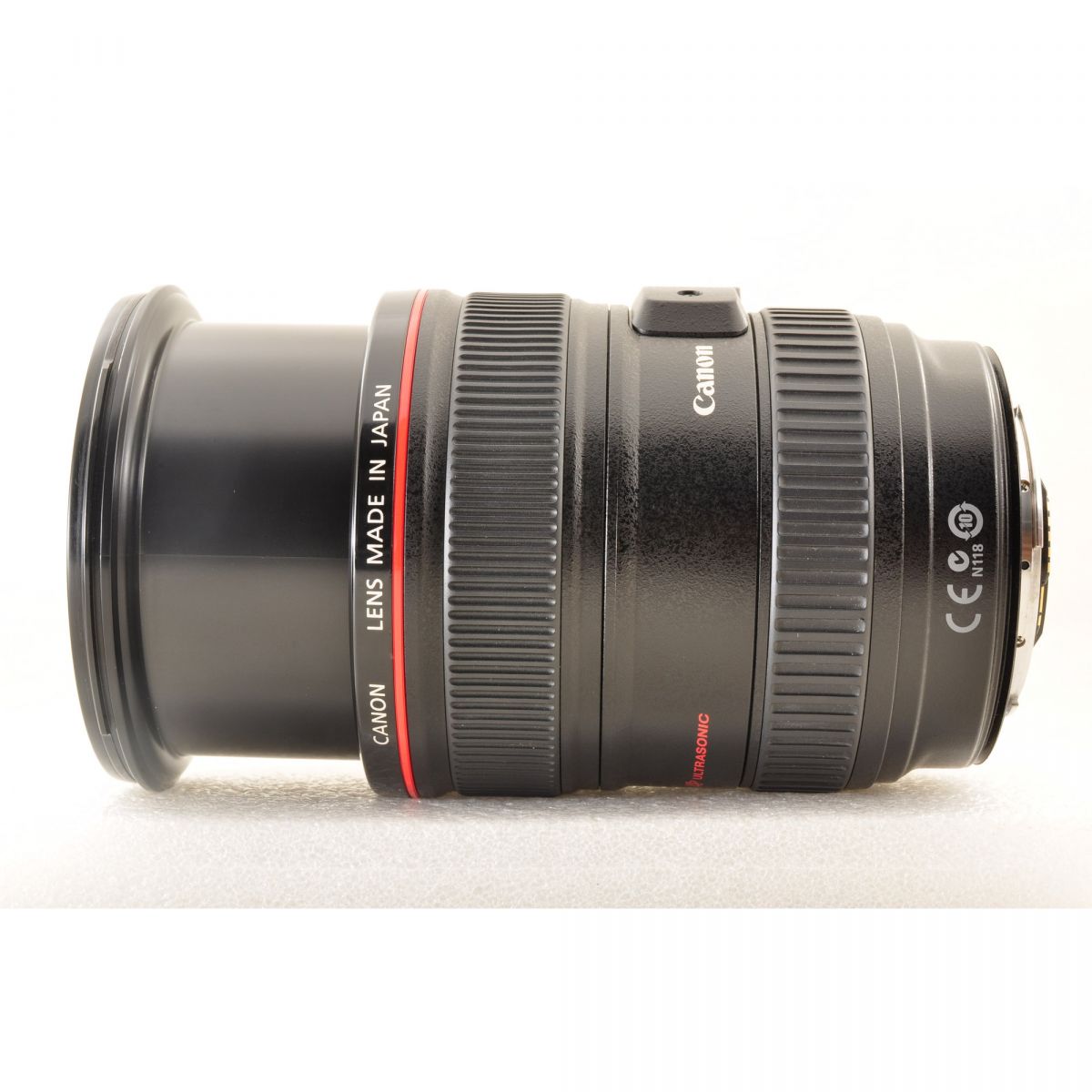 【中古】Canon EF 24-105mm f/4L IS USM ズーム カメラレンズ 交換レンズ フード付 キヤノン