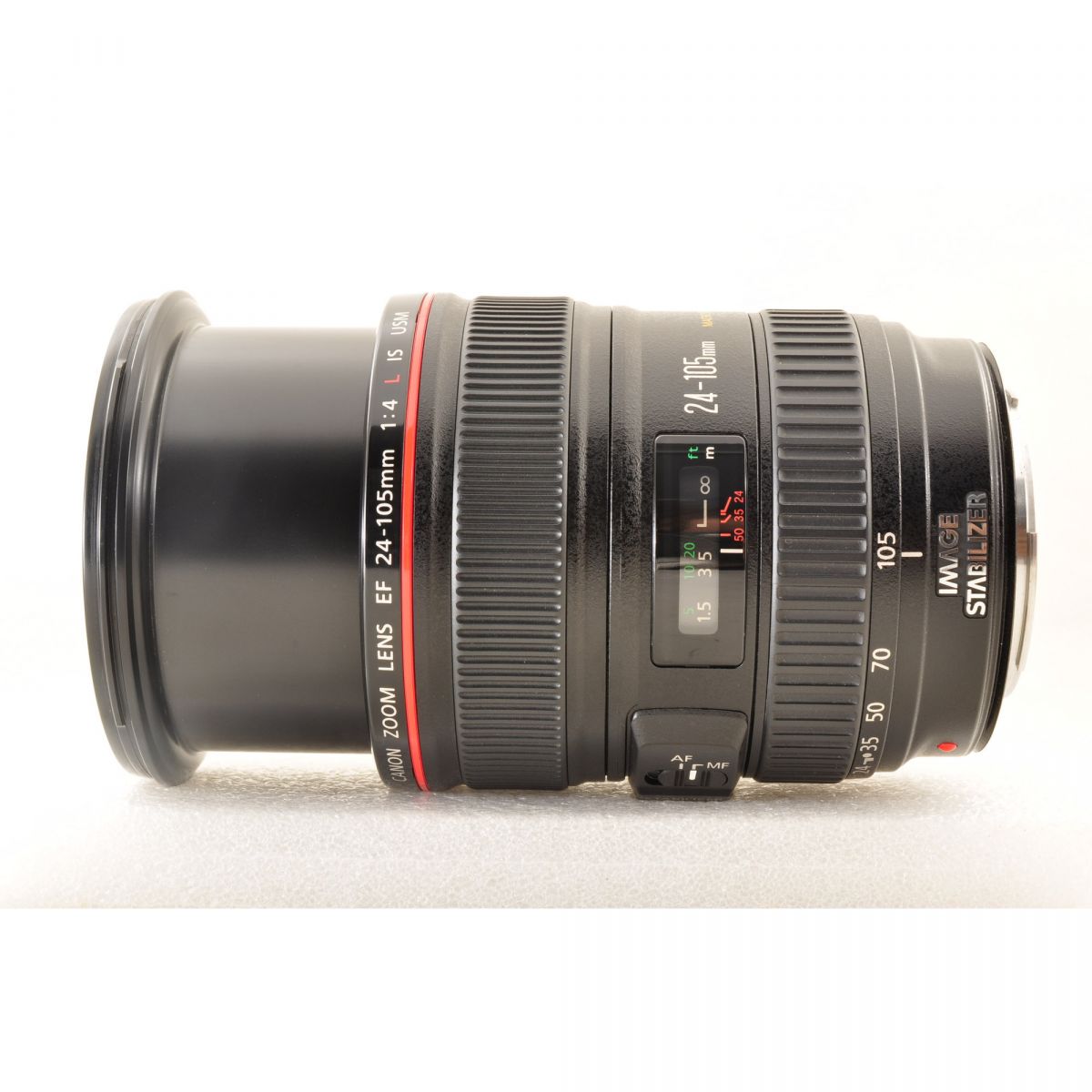 【中古】Canon EF 24-105mm f/4L IS USM ズーム カメラレンズ 交換レンズ フード付 キヤノン