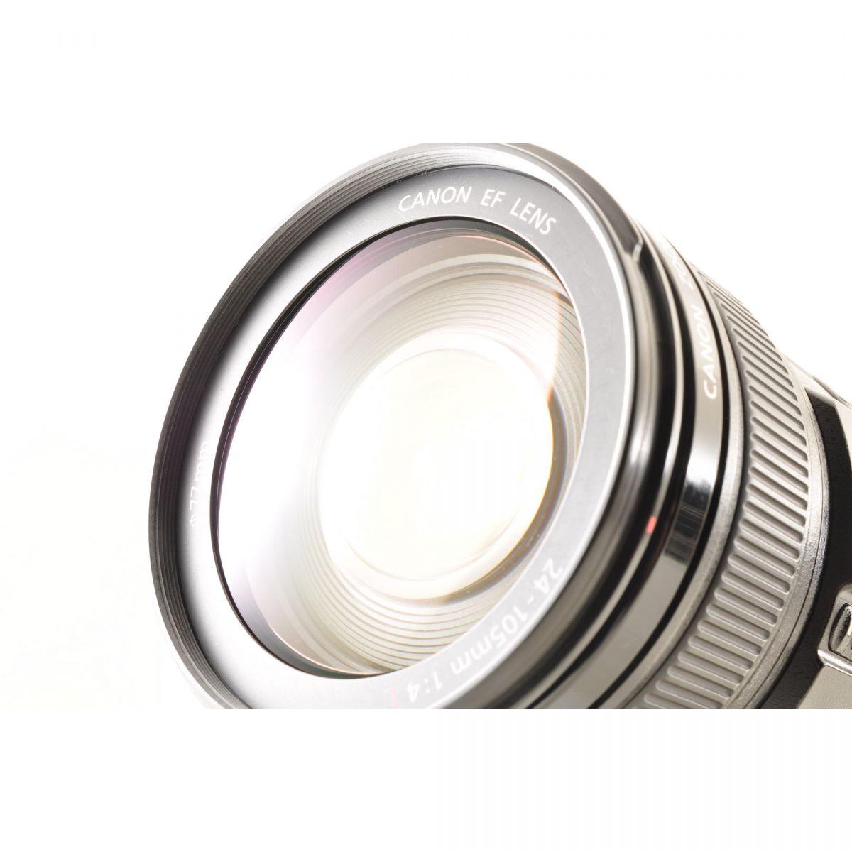 【中古】Canon EF 24-105mm f/4L IS USM ズーム カメラレンズ 交換レンズ フード付 キヤノン