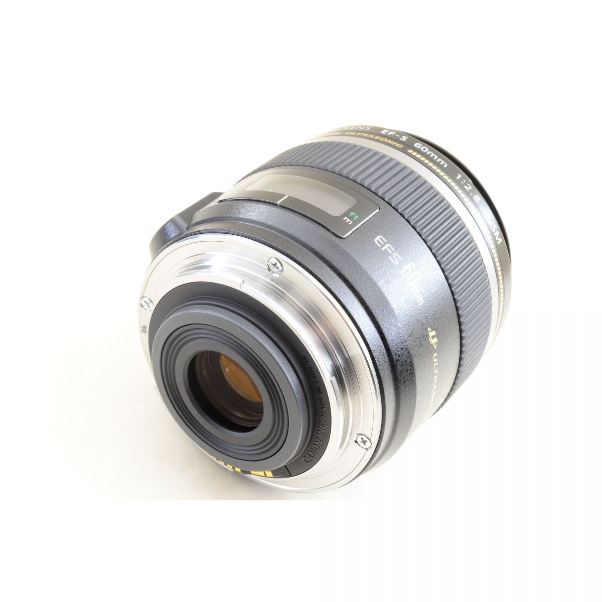 【中古】Canon EF-S 60mm f/2.8 マクロ USM 単焦点レンズ 元箱 フード付 キヤノン