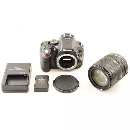 【中古】Nikon D5200 18-105mm VR レンズキット ブラック デジタル一眼レフ ニコン