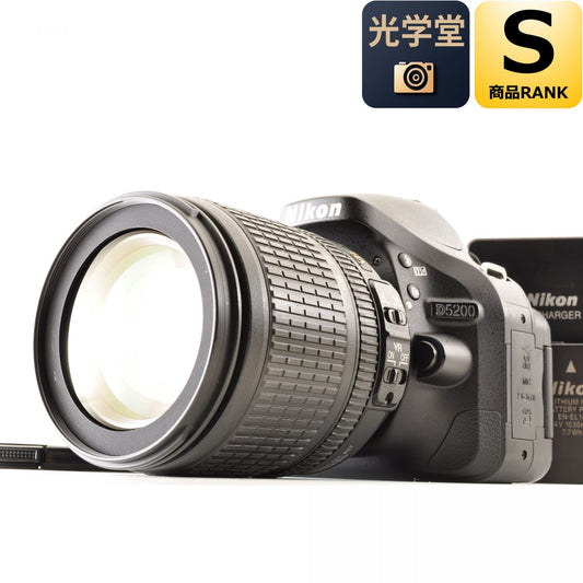【中古】Nikon D5200 18-105mm VR レンズキット ブラック デジタル一眼レフ ニコン