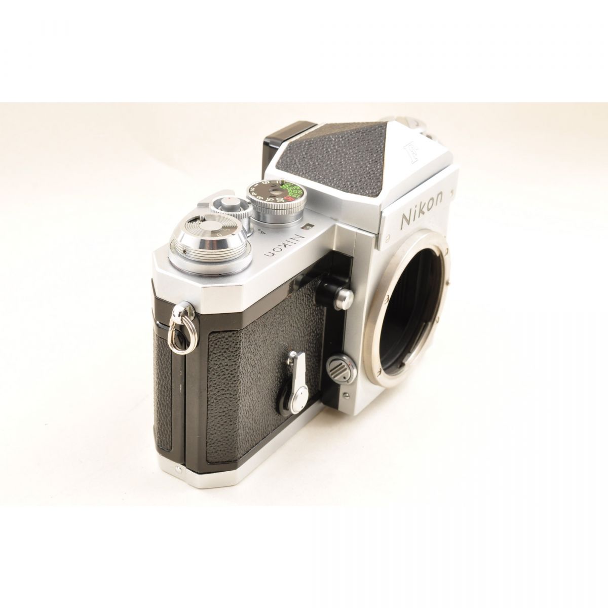【中古】Nikon F アイレベル シルバー フィルムカメラ NIKKOR-S Auto 50mm f/1.4 非Ai レンズ ケース付 ニコン