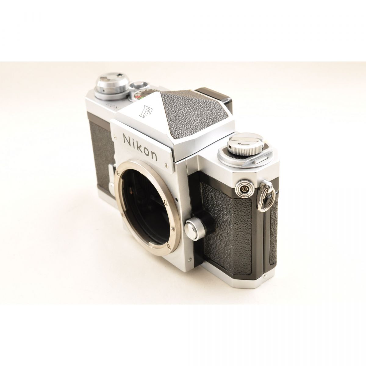 【中古】Nikon F アイレベル シルバー フィルムカメラ NIKKOR-S Auto 50mm f/1.4 非Ai レンズ ケース付 ニコン