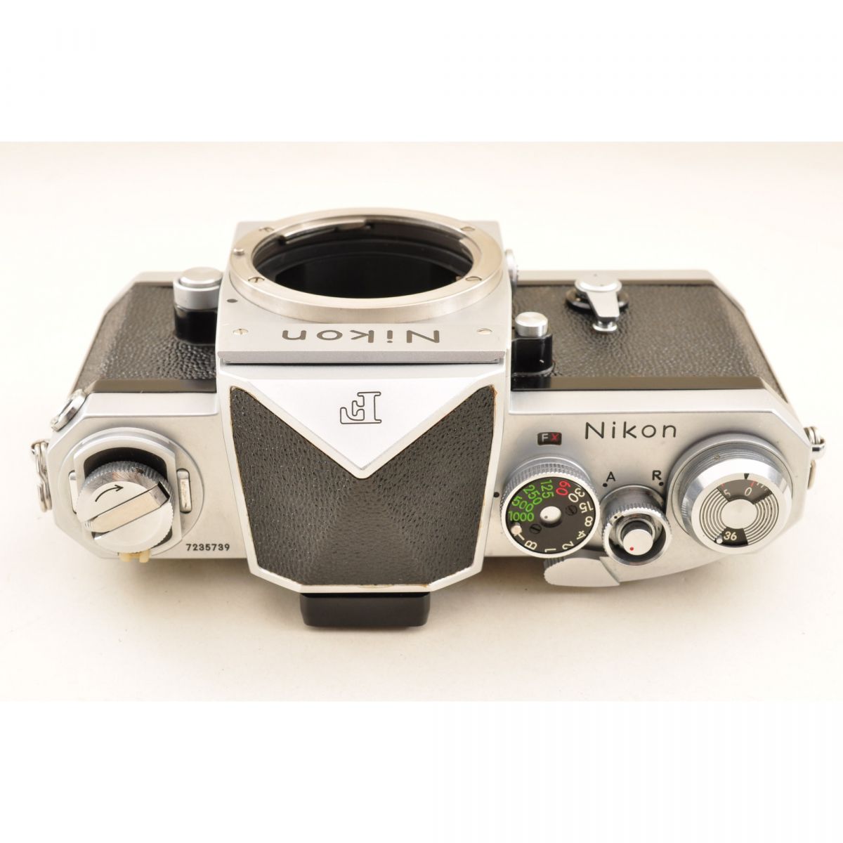 【中古】Nikon F アイレベル シルバー フィルムカメラ NIKKOR-S Auto 50mm f/1.4 非Ai レンズ ケース付 ニコン