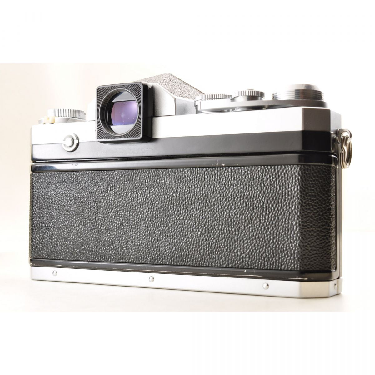 【中古】Nikon F アイレベル シルバー フィルムカメラ NIKKOR-S Auto 50mm f/1.4 非Ai レンズ ケース付 ニコン