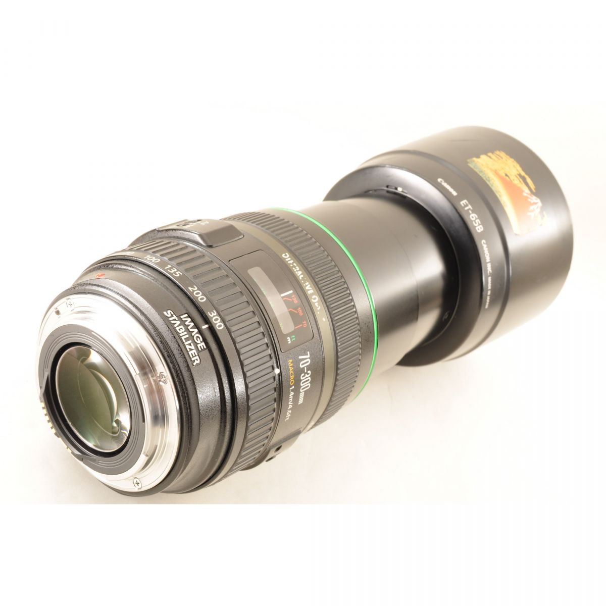 【中古】Canon EF 70-300mm f4.5-5.6 DO IS USM 望遠ズームレンズ フード付 キヤノン