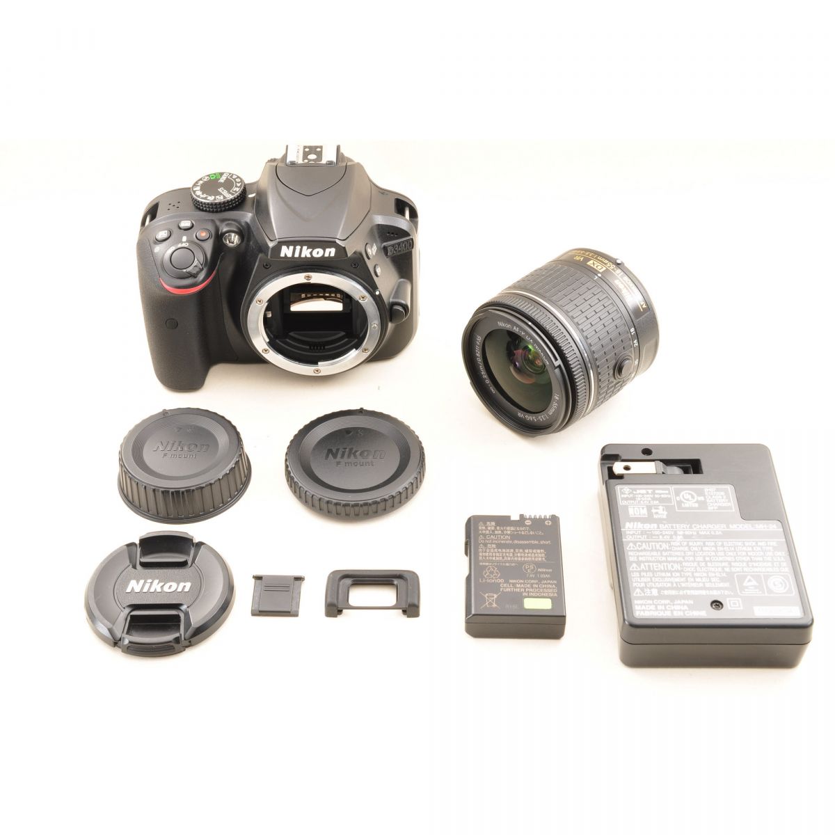 【中古】Nikon D3400 デジタルカメラ AF-S 18-55mm VR レンズキット デジタルカメラ ニコン