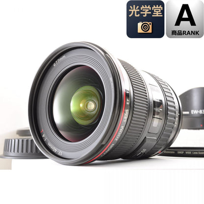 【中古】Canon EF 17-40mm f4 L USM 広角ズームレンズ フード付 キヤノン