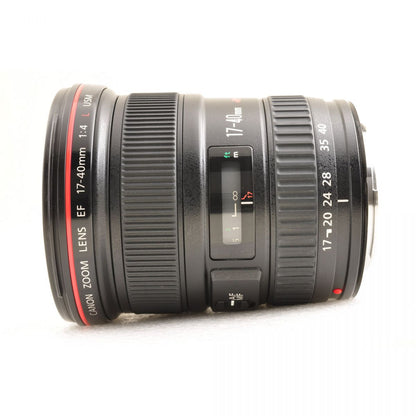 【中古】Canon EF 17-40mm f4 L USM 広角ズームレンズ フード付 キヤノン