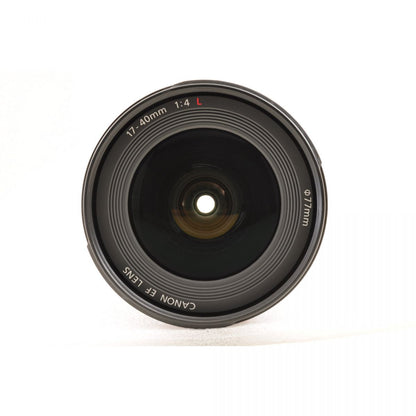 【中古】Canon EF 17-40mm f4 L USM 広角ズームレンズ フード付 キヤノン