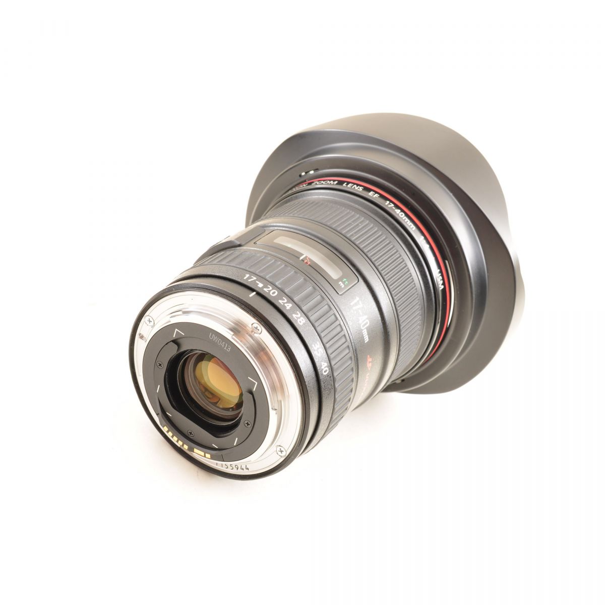 【中古】Canon EF 17-40mm f4 L USM 広角ズームレンズ フード付 キヤノン