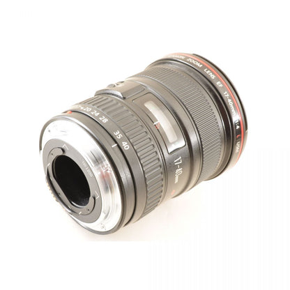 【中古】Canon EF 17-40mm f4 L USM 広角ズームレンズ フード付 キヤノン