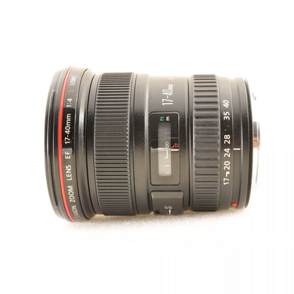 【中古】Canon EF 17-40mm f4 L USM 広角ズームレンズ フード付 キヤノン