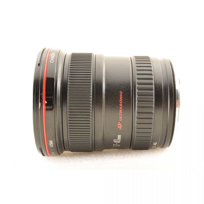 【中古】Canon EF 17-40mm f4 L USM 広角ズームレンズ フード付 キヤノン