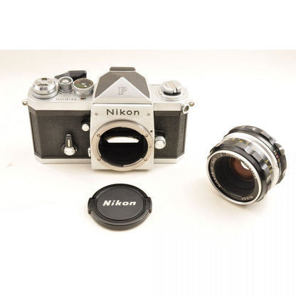 【中古】Nikon F アイレベル シルバー 一眼レフ フィルムカメラ NIKKOR-H Auto 50mm f2 ニコン
