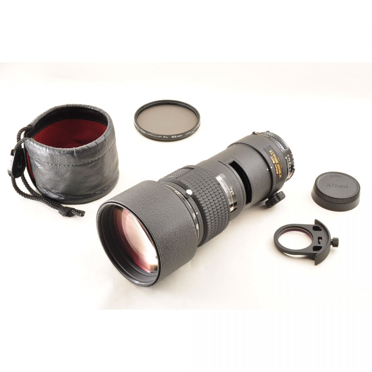【中古】Nikon AF NIKKOR 300mm f/4 IF-ED 望遠単焦点レンズ 組み込み式PLフィルター付 ニコン