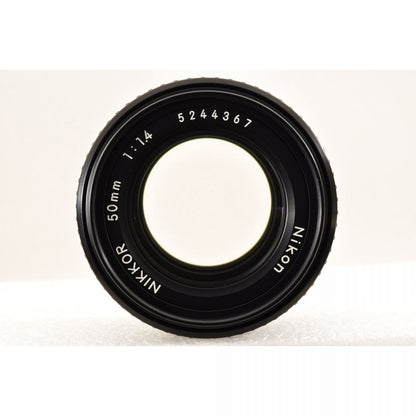 【中古】Nikon Ai-S NIKKOR 50mm f/1.4 標準単焦点 マニュアルフォーカスレンズ 元箱付 ニコン