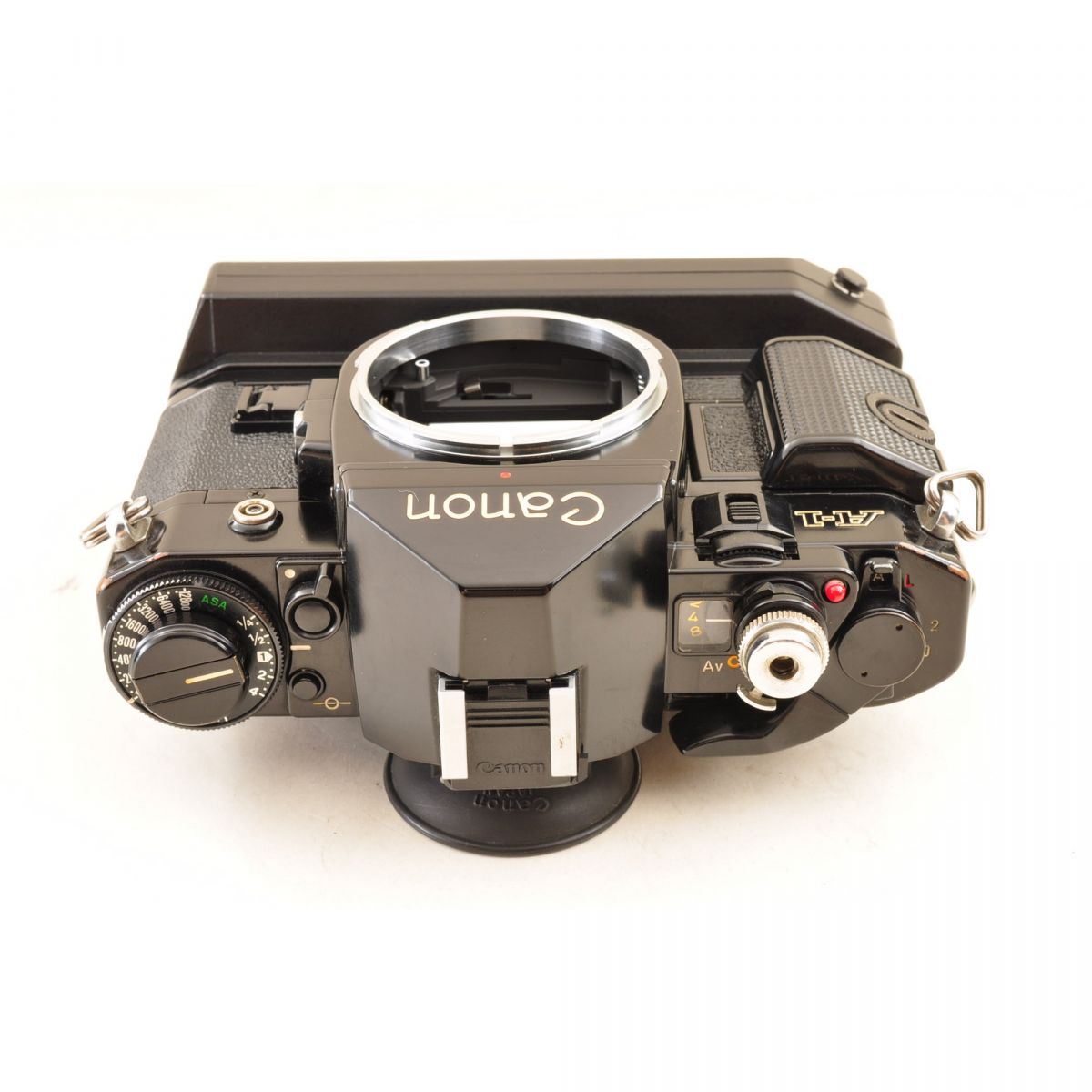 【中古】Canon A-1 ブラック パワーウインドA2 FD 28mm f/2.8 一眼レフ フィルムカメラ キヤノン