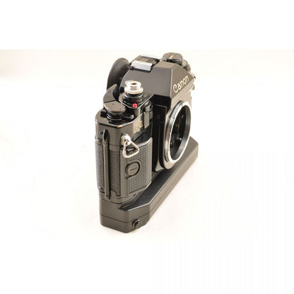 【中古】Canon A-1 ブラック パワーウインドA2 FD 28mm f/2.8 一眼レフ フィルムカメラ キヤノン