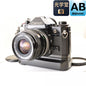 【中古】Canon A-1 ブラック パワーウインドA2 FD 28mm f/2.8 一眼レフ フィルムカメラ キヤノン