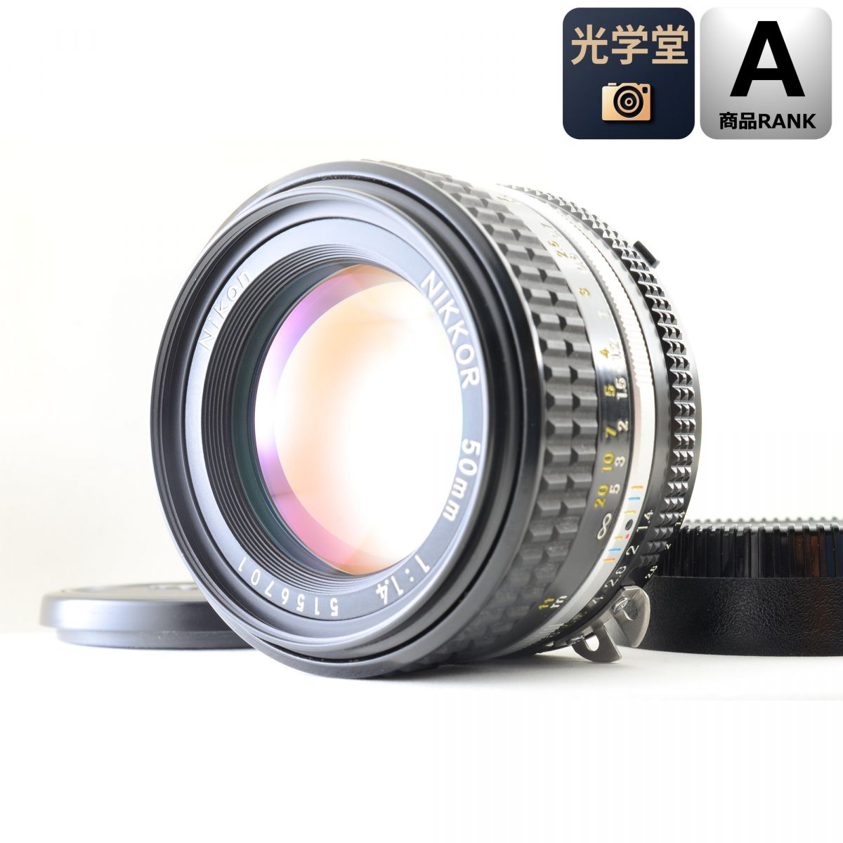 【中古】Nikon Ai-S NIKKOR 50mm f/1.4 標準単焦点 マニュアルフォーカスレンズ ニコン