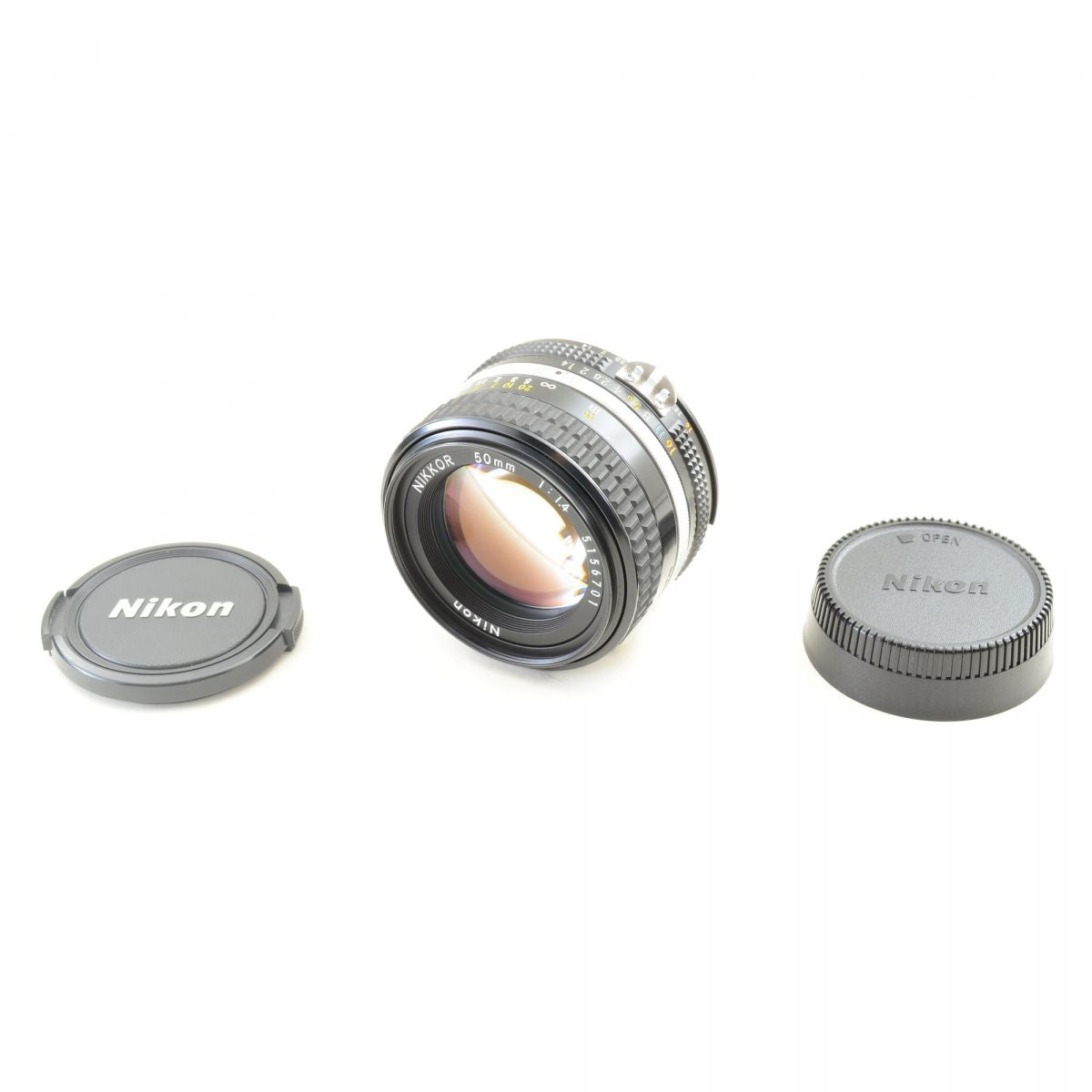 【中古】Nikon Ai-S NIKKOR 50mm f/1.4 標準単焦点 マニュアルフォーカスレンズ ニコン