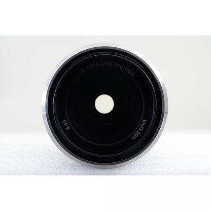 【中古】Sony E 55-210mm f4.5-6.3 OSS シルバー 望遠ズームレンズ ソニー