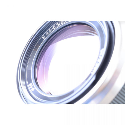 【中古】Sony E 55-210mm f4.5-6.3 OSS シルバー 望遠ズームレンズ ソニー