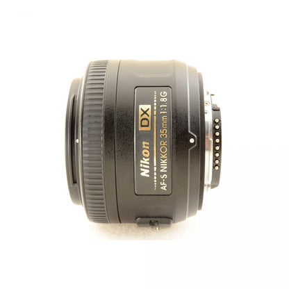 【中古】Nikon AF-S DX NIKKOR 35mm f1.8G 単焦点レンズ フード・元箱付 ニコン